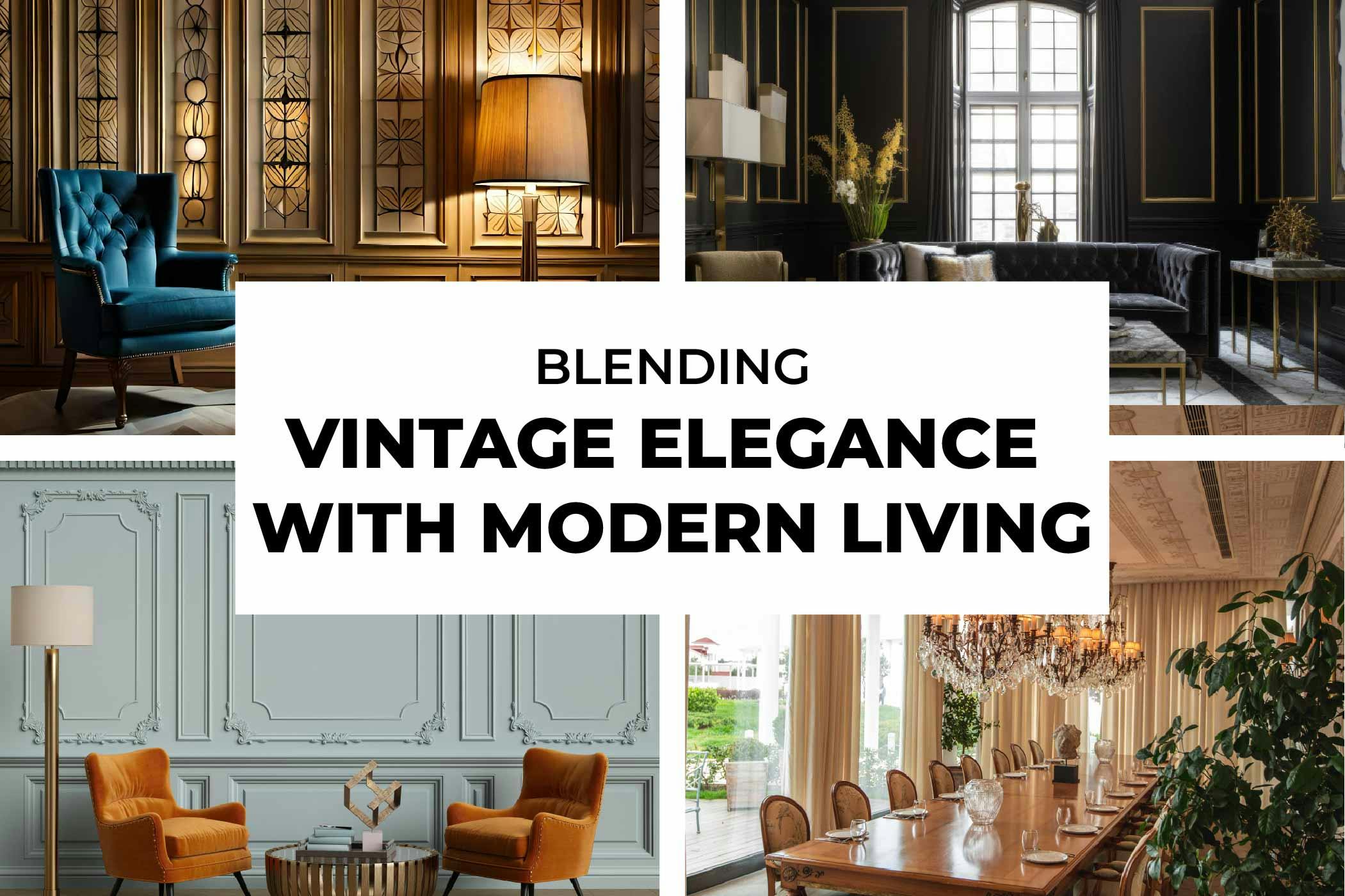 Blending Vintage Elegance with Modern Living